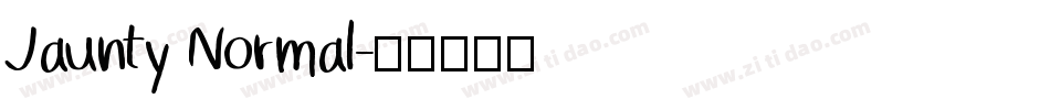 Jaunty Normal字体转换
